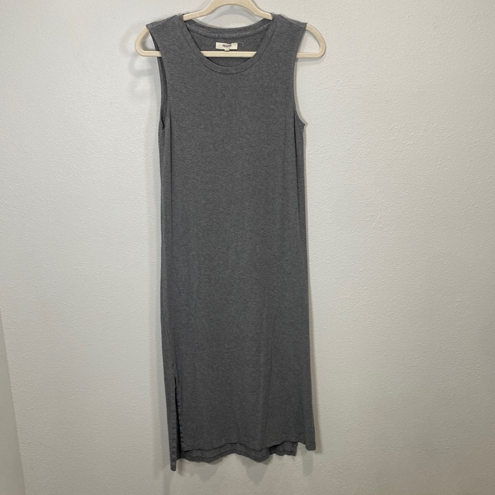 Madewell sleeveless stretch knot dress comfy casual‎